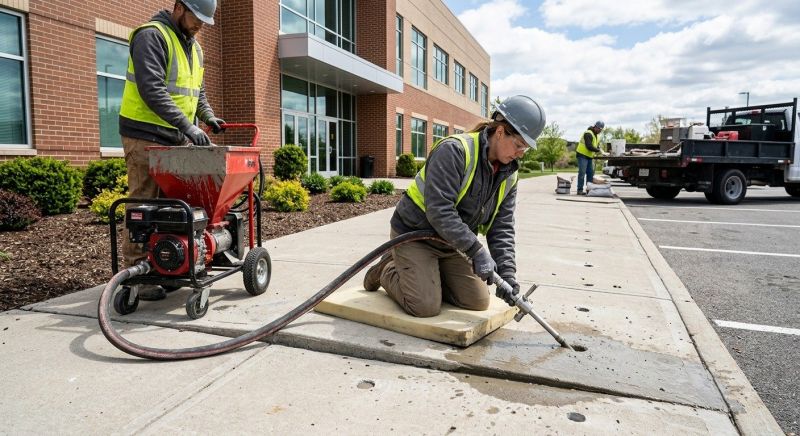 Outdoor Concrete Leveling